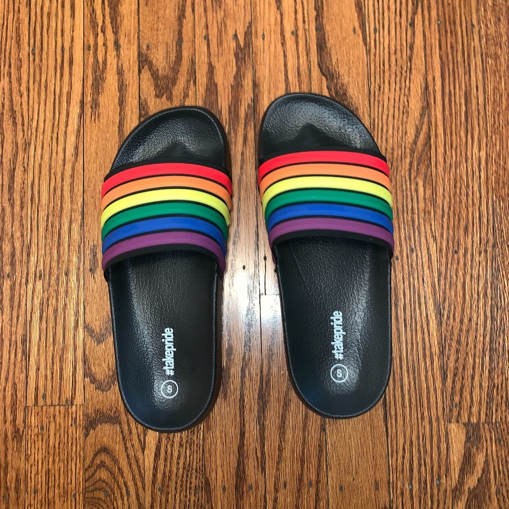 Target Rainbow Slide Sandals